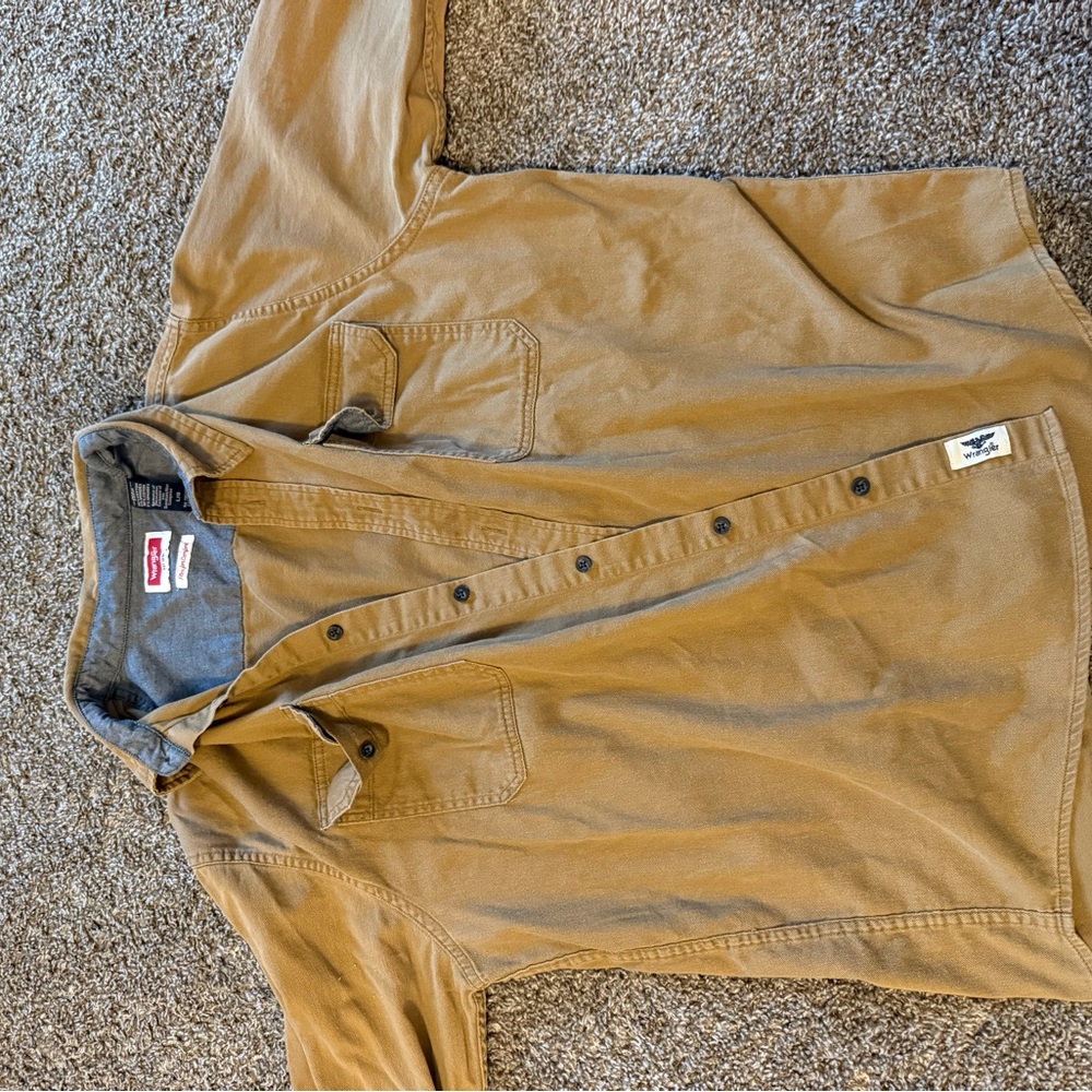 Wrangler Men's Brown Shirt Jacket